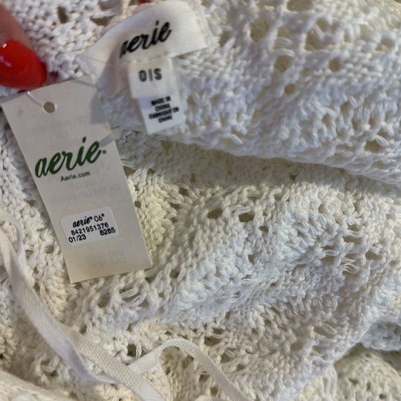 NWT! AERIE Crochet, long cardigan - Picture 2 of 2